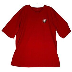 Ducati Corse T-shirt Size 2XL Red Embroidered Patch Emblem Double Sided